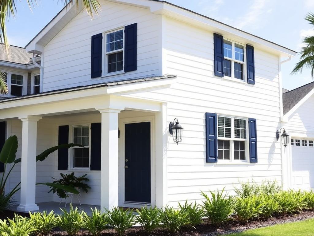 Exterior house painting project in Palm Coast Florida